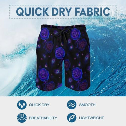 Mens Trunks Breathable Quick Dry Mesh Lining Summer Holiday Beach Board Shorts - color: Style-6, size: X-Large