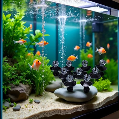 10 Pcs Transparent Aquarium Suction Cup, Plastic Sucker with Clips Fish for Tank Pipe Hose Tube Holder Fish Tank Suction Cups Aquarium Air Pump Accessories (1.2in)