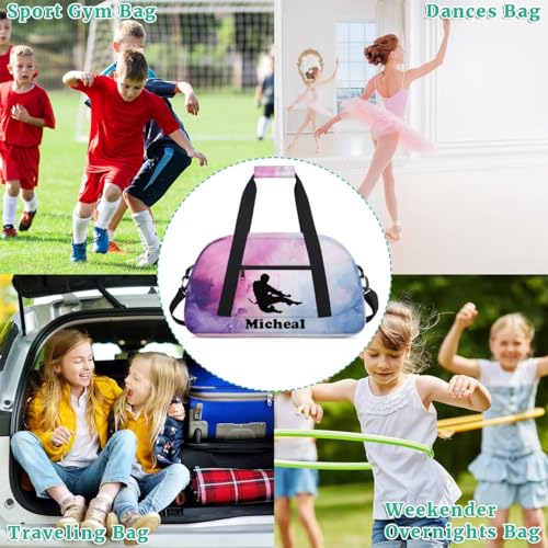Personalized Martial Art Bag Duffel Bag for Girls, Custom Taekwondo Karate Bag Overnight Bags for Travel Weekender Practice Fly - color: Option 15