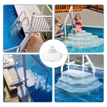 4 Pack Pool Step Suction Cups Fit for Innovaplas Above Ground Pool Steps | 4" Heavy-Duty Water Resistant Rubber Suction Cups - size: 4 Packs