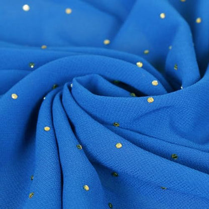 Hijab Scarf for Women Soft Chiffon Rhinestone Long Scarf Shawl Fashion Muslim Hijab Head Wrap Scarves - color: Sky Blue