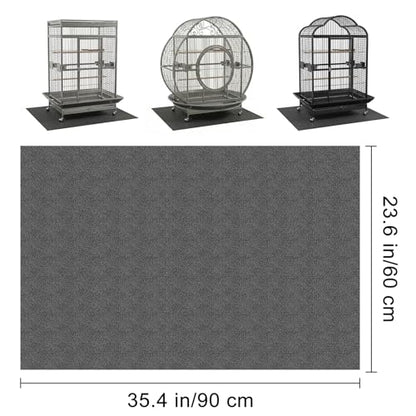 Under Pet Cage Mat for Bird Cages, Dog Kennels, Reptile Aquariums, Dog Kennels, Water-Resistant Pad for Hard Floors and Surfaces (X-Large) - size: X-Large