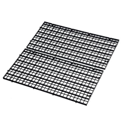 Skrfren 2PCS Fish Tank Divider Aquarium Plastic Grid Divider Tray Plastic Egg Crate Grid Isolation Board Partition Bottom Black Filter Tray (30 x 15cm)
