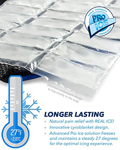 Pro Ice Ankle & Foot Ice Therapy Wrap - Ankle Ice Pack Wrap for Sprained Ankles, Plantar Fasciitis, Achilles Tendonitis, and Swelling Feet - Reusable Ice Packs for Injuries Included - PI 500