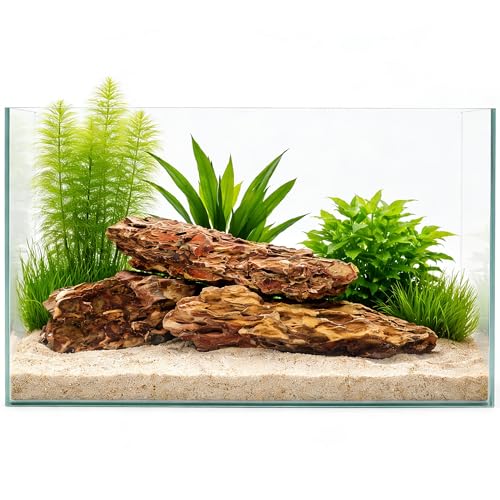 10.0-12.0 Inches Natural Dragon Stone, 3 PCS Extra Large Aquarium Rocks for Aquascaping, Terrariums, Reptile Tanks & Aquarium Décor - size: 10.0-12.0 in