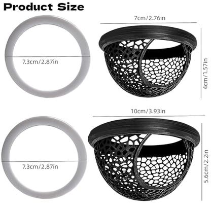 2 Pack Resting Beds for Betta Fish, Betta Fish Hammock for Aquarium & 2 Exercise Training Ring Toys,Fish Feeding Ring, Fish Aquariums Accessories
