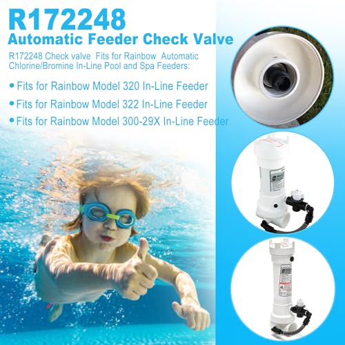 R172248 Check Valve Replacement for 320 Automatic Chlorine/Bromine in-Line Pool and Spa Feeder (1/2 Inch)
