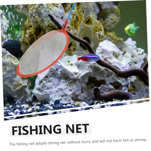 GALPADA 10pcs Small Fishing Nets for Boy Girl Fine Mesh Fish Catching Nets for Aquariums and Pools Lightweight and Design for Easy Use Random Colors
