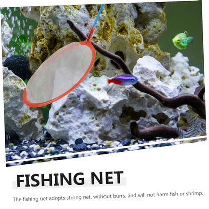 GALPADA 10pcs Small Fishing Nets for Boy Girl Fine Mesh Fish Catching Nets for Aquariums and Pools Lightweight and Design for Easy Use Random Colors
