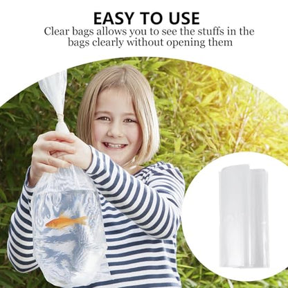 50pcs Plastic Live Fish Transport Bags 20x44cm Leak-proof Fish Packing and Shipping Bags for Aquarium and Breeding Use