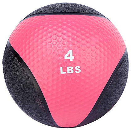 Fitvids Slam Medicine Wall Balls Workout Exercise Fitness Weighted Balls for Cross Training, Strength and Conditioning Exercises, Cardio and Core Workouts - style: 4 Pounds