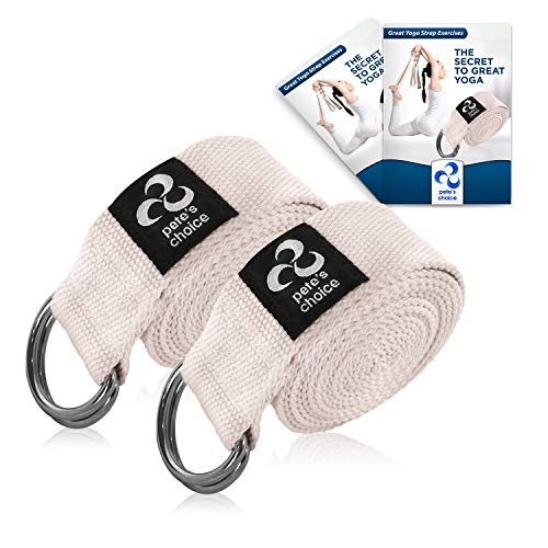 Stretching Straps and Yoga Blocks - Yoga Beginner Kit for Pilates & Gym | For Home Workouts - Hold Poses, Stretch, Improve Flexibility & Maintain Balance. BONUS Exercise Guide