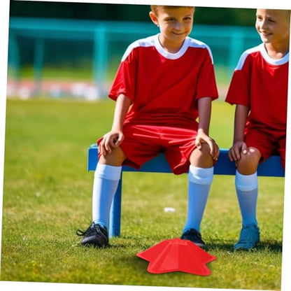 HANABASS 5pcs Portable Soccer Training Cones Agility Disc Markers for Football Practice Lightweight Sports Equipment for Enhanced Speed Reaction for Training Anywhere