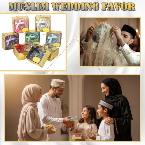 MTLEE Muslim Wedding Prayer Bead Digital Counter Gift
