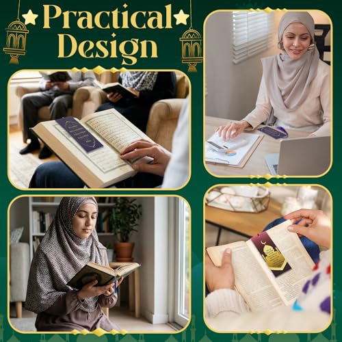 Resurhang 30 Pcs Eid Tassel Bookmarks Multicolor Islamic Quran Bookmarks, Ramadan Eid Gifts Bulk, Muslim Islamic Gift Party Favors for Quran, Books, and Planners