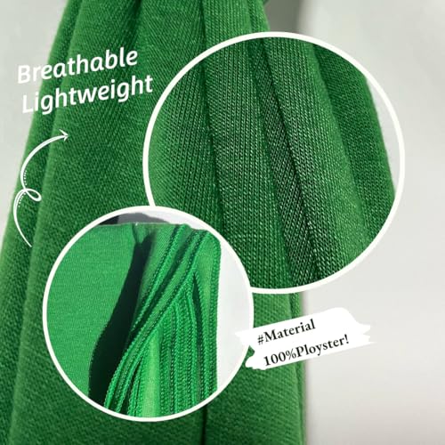 Harewom Muslim Hijab for Women Soft Stretch Headscarf Large Plain Turban Wrap Shawl Head Wrap for Everyday Wear - color: Bright Green Hijab Headscarf