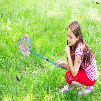 FishingNet2PieceSetRetractableNet forCatchingFrogs andTadpoles - color: Blue+Green, size: 68.5