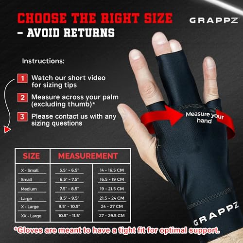 Grappz Middle Finger Brace Compression Gloves – Athletic Buddy Tape & Trigger Finger Splint Alternative – Finger Sleeve & Brace, Arthritis Pain Relief & Joint Stabilizer for All Sports – Unisex XL - size: X-Large, style: Middle Finger