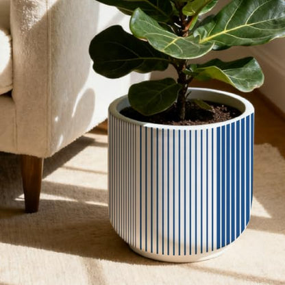 SUPERDANT 5 Pcs Navy Stripe Ceramic Underglaze Stickers Underglaze Transfer Paper Beginner Friendly Pottery Glaze Transfers for Dish Bowl Decor 14.57x20.47 Inch/37x52 cm - style: stripe