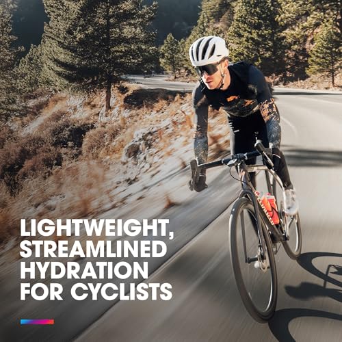 HydraPak Breakaway Surge Lightweight Bike Water Bottle 2-Pack (20oz, 25oz, 30oz) - High Flow, Cycling & Sports Squeeze Bottle - color: Clear, size: 25oz/740ml