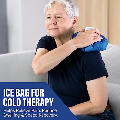 Affordtex Ice Bag 9 inches - Reusable, Durable, Cold Pack for Injuries, Muscle Aches, Knee Support