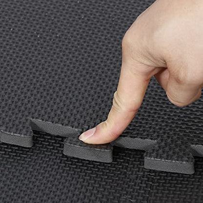 F2C Puzzle Exercise Mat 1/2'' Thick Interlocking Foam Floor Mat, Gym Flooring Mat, Home Gym Workout Exercise Equipment Mat (12)