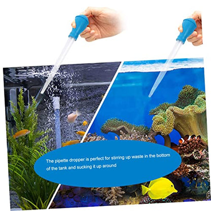 BESPORTBLE 3pcs Aquarium Cleaning Tools Stainless Steel Tweezers Pipette Dropper for Fish Tank Maintenance for Plant Care Waste Removal Lightweight Durable Design