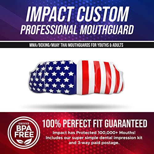 Impact Custom Professional MMA/Boxing/Muay Thai Mouthguard Stars & Stripes - color: Stars and Stripes