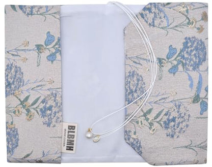 BLBMH 5x8 Book Cover | Handmade Non-Stretch Fabric Sleeve with Bookmark | for Paperback Bible Journal | Privacy Reading Gift for Women - Dandelions Blue - color: Dandelions Blue