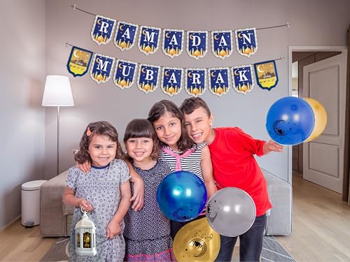 OLEEK ramadan decorations for home 2026 set ( ramadan's lights -2 rmadan banner -18 ramdan balloons - card) ramadan decor - ramadan gifts for kids - ramdan decoration - زينة رمضان كريم ديكور