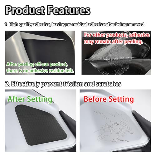 Tank Pad Sticker For NX400 Thermal Insulation, Damage Prevention, Coating Protection,The Fuel Tank Pad, NX400 Accessories (Black) - color: Black