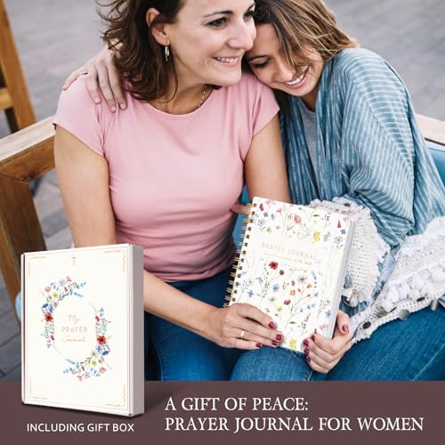 Prayer Journal for Women - Bible Journal with Scripture Verses, 12 Weeks Guided Devotional Planner, Faith & Christian Notebook for Bible Study, Note Taking & Prayer Tracking, Birthday Gifts - size: 8.5"L x 6.57"W