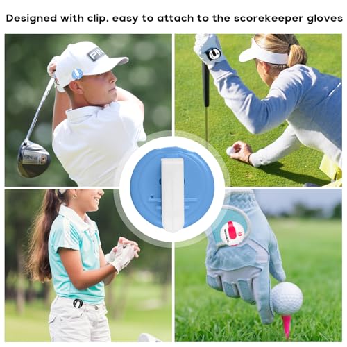 Golf Stroke Counter 1.2 Inch with Touch Reset - color: 6 colors