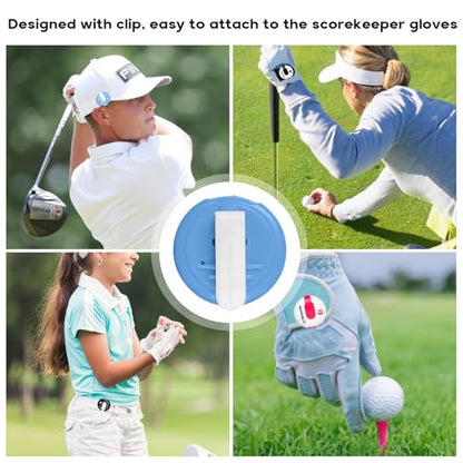 Golf Stroke Counter 1.2 Inch with Touch Reset - color: 6 colors
