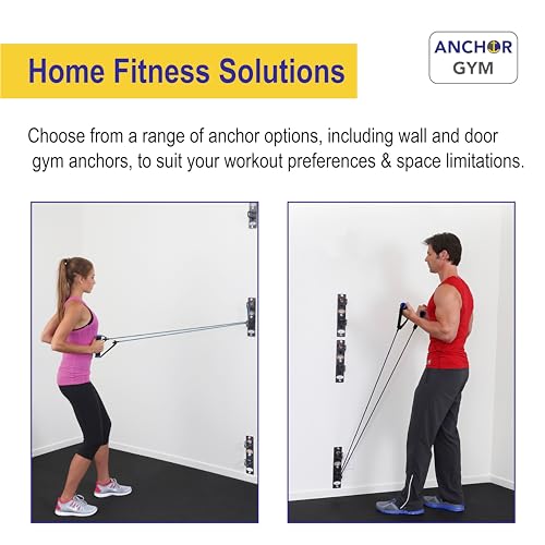 Anchor Gym Body Weight Resistance Straps - Adjustable Body Weight Training Straps, Stretching & Full-Body Training - Exercise Straps with Handles for Home Gym Workouts