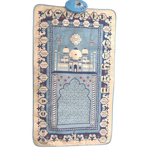 Shia Interactive Prayer Mat for Kids – Arabic Voice Guided Salah Learning Mat with Touch Sensors (Ages 3+)