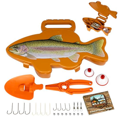Flambeau Outdoors Wild Bite Fishing Tackle Box Kit - size: One Size, style: Trout