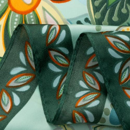 RIIQIICHY Women Head Hair Scarf Like Satin Silk Scarf Sleeping Hair Wrapping Night 27.5" - color: C014