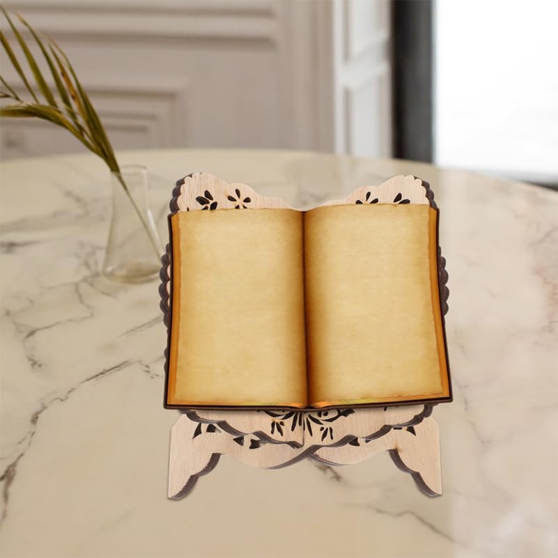 SEWACC Desktop Book Holder 2-Pack Book Stand for Reading Children S Reading Shelf Reading Rack for Desk Display Stand for Home Office Kitchen 5.90 X 4.72 X 0.19 in