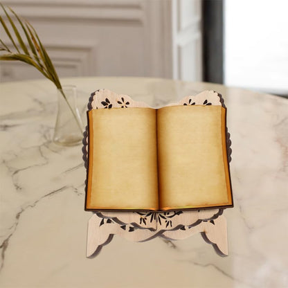 SEWACC Desktop Book Holder 2-Pack Book Stand for Reading Children S Reading Shelf Reading Rack for Desk Display Stand for Home Office Kitchen 5.90 X 4.72 X 0.19 in