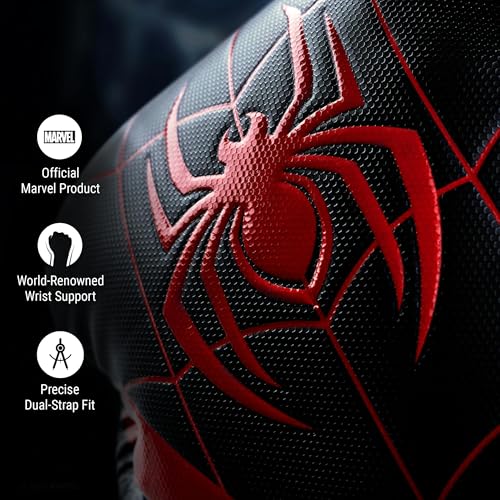 Hayabusa Marvel Hero Elite Boxing Gloves | Sparring and Training, Muay Thai Kickboxing, Fight Ready, Licensed Design, Padded Knuckle, 10oz 12oz 16oz, Men and Women - color: Miles Morales, size: 12oz