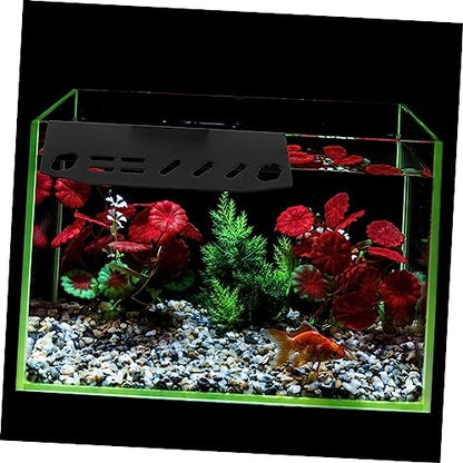 Abaodam Aquarium Tool Holder Organizer for Water Plant Maintenance Wall-Mounted Rack Multiple Slots for Fish Tank Cleaning Tools and Accessories