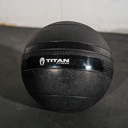 Titan Fitness Rubber Slam Ball, Dead Weight Ball Absorbs Impact, Minimal Bounce, Textured Surface for Strength and Conditioning, Cardio Workouts, Full Body Workout - style: 40 LB