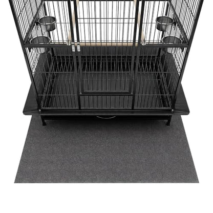 Under Pet Cage Mat for Bird Cages, Dog Kennels, Reptile Aquariums, Dog Kennels, Water-Resistant Pad for Hard Floors and Surfaces (X-Large) - size: X-Large