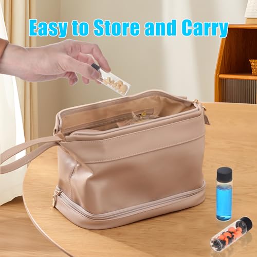 BIGLEE 100PCS 5ML Clear Small Glass Vials with Screw Caps - color: Clear, size: 5ML-100PCS
