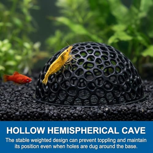 Shrimp Hides for Aquarium, 7-Piece Fish Tank Cave Set, Stress Reduction for Aquatic Pets, Aggression Isolation and Breeding Habitat, Plastic Aquarium Caves and Hideouts