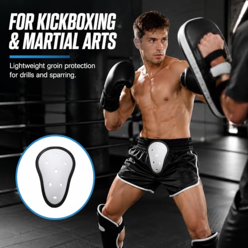 VOSAREA 3pcs Groin Cup for Men, EVA and PE Athletic Cup Groin Protector for Boxing, Football, Kickboxing, Martial Arts, Training and Outdoor Sports