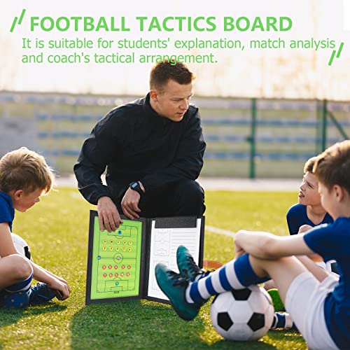 Pure Vie Portable Magnetic Soccer Coaching Board Football Tactics Clipboard | Soccer Strategy Whiteboard for Coaches Training and Matches, Dry Erase Board with Magnet, Pen Football Sport Coach Must Haves - color: 18.9'' X 12.6''