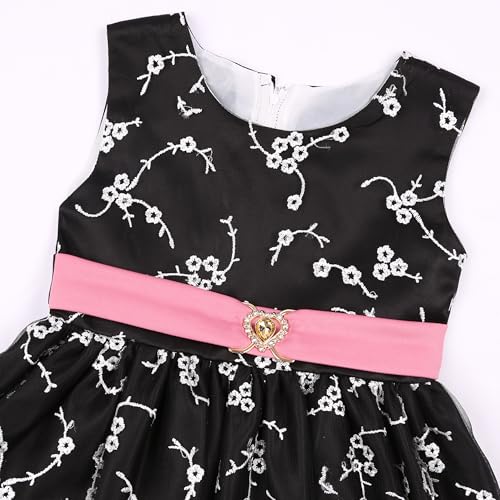 Flower Girls Dress Bridesmaid Wedding Children's Birthday Party | Premium fabric with soft skin friendly lining perfect fit for special occasions surprise gift aged 4-14 - color: Dusty Rose, size: 13-14 Years