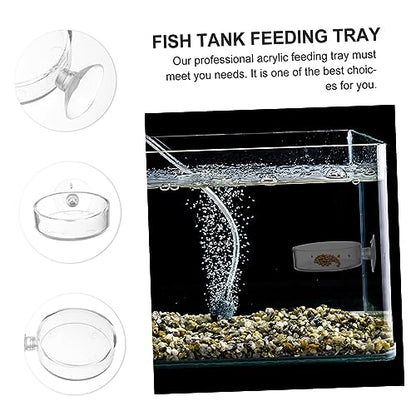 BESPORTBLE 5pcs Fish Feeder Tray Food Holder for Aquariums Easy to Install Cup Design Compact for Fish and Shrimp Feeding Practical Aquarium Accessory